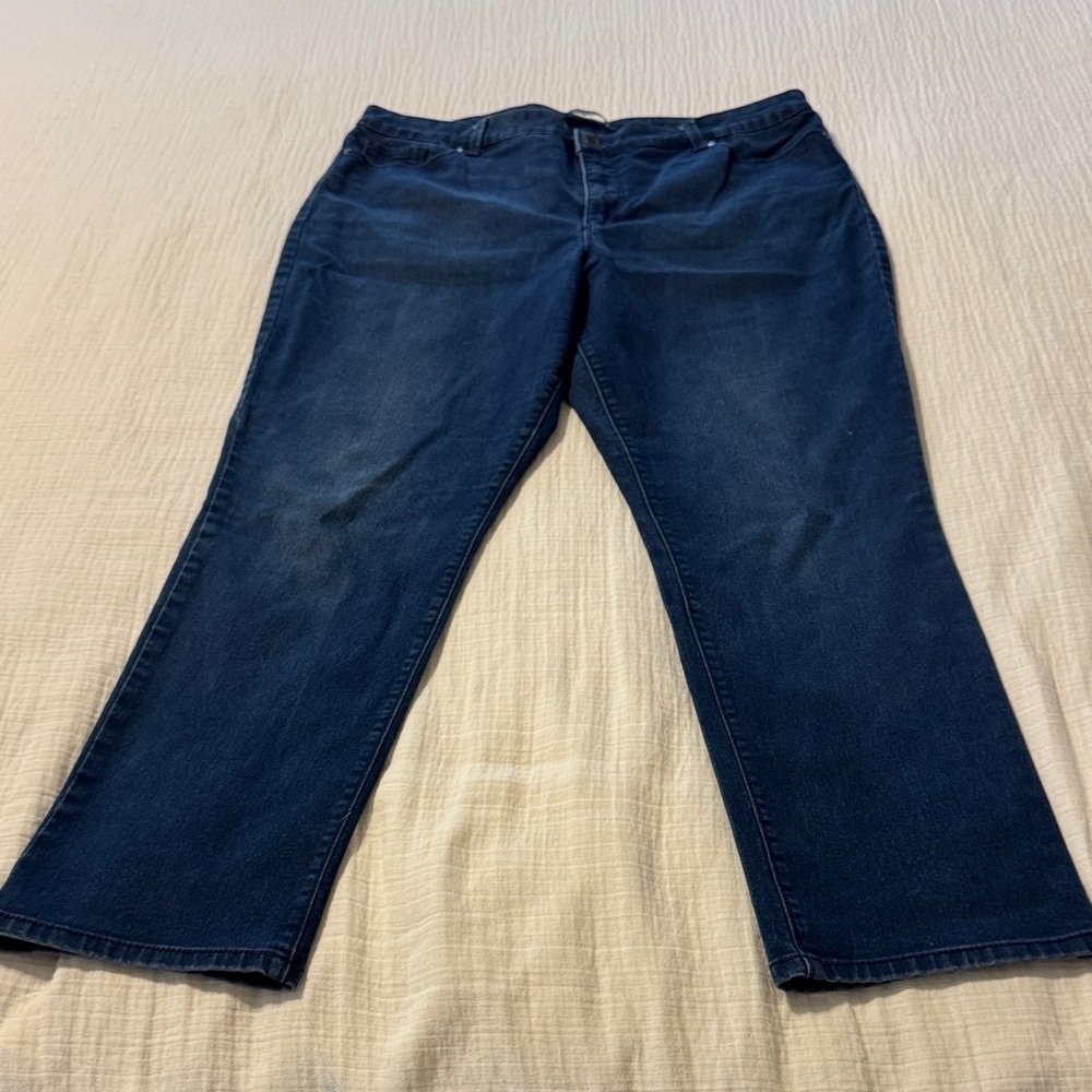 Bandolino Dark Blue Straight Leg Jeans